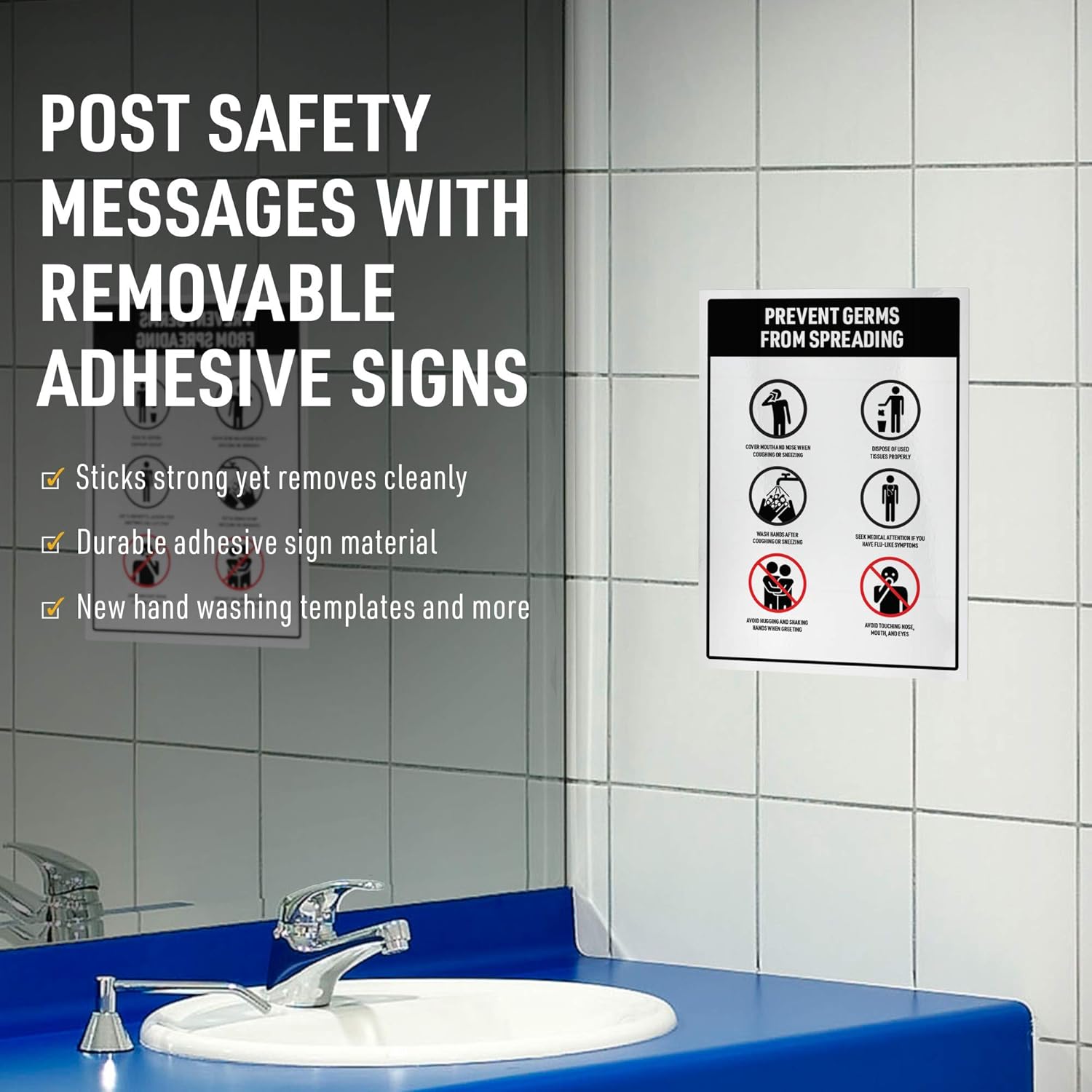 Avery Printable Warning Signs, 3.5" x 5", Water/Chemical Resistant, 60 Removable Labels (61514)