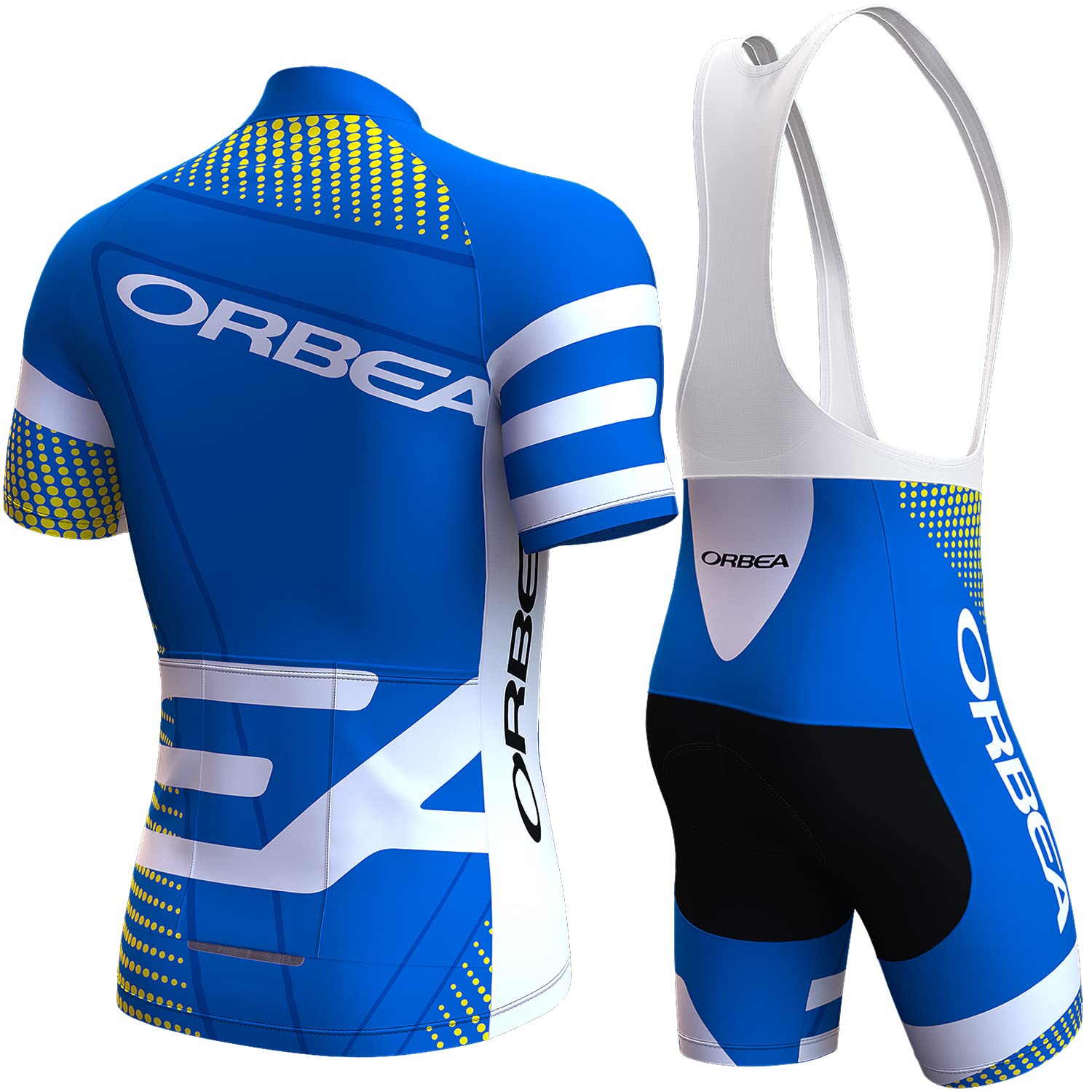 Traje de Ciclismo para Hombre - Pantalones Cortos Acolchados 3D y Camiseta Transpirable, Ropa Deportiva