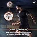 Vector X 12 Panel Synergy Thermofused Emboss PU Indoor/Outdoor Water-Resistant Football with SR Bladder, White-Orange, Size 5, Suitable for Match and Training for Adults 15+ Years gallery image