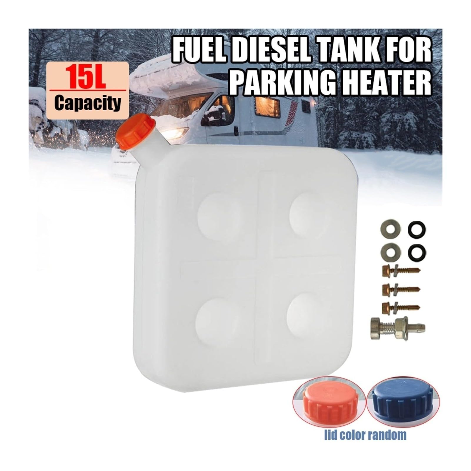 Tanque De Combustible Plástico 15L For Calentador Estacionamiento Camiones Y Coches, Apto Fit For Webasto, Pieza Repuesto For Eberspacher