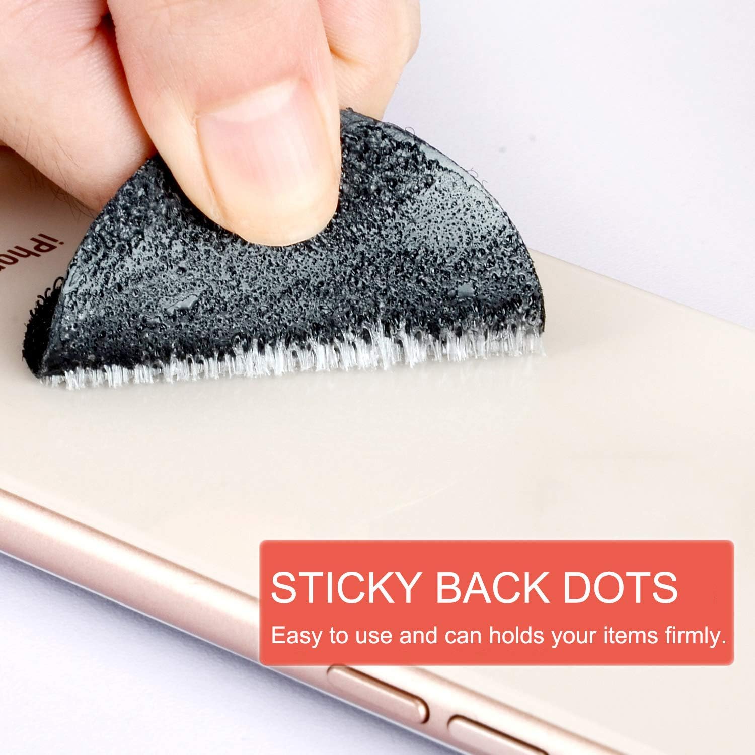 YBWM 15PCS Hook and Loop Dots with Adhesive Sticky Back Fasteners Heavy Duty Picture Hanging Strips Rug Carpet Tape Double Sided Mounting Tape Coins for Home Office Car (Black, 2 inch)