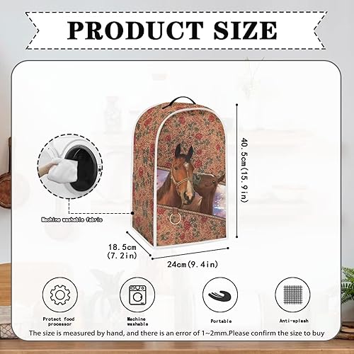 Vista 42 de doginthehole Hummingbird Blender Covers for Kitchen, Washable Appliance Covers Anti Fingerprint Stain Resistant Polyester Blender Dust Cover