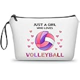 Volleyball Gifts for Teen Girls,Volleyball Gifts for Team,Volleyball Makeup Bag,Volleyball Stuff,Small Cosmetic Bag,Birthday Gifts for Friends Female,Volleyball Gifts,Christmas