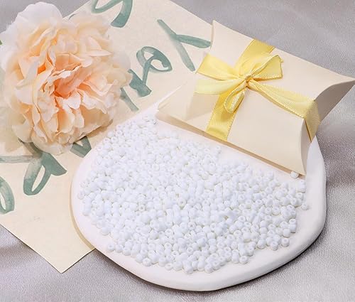 Miniatura 2 de Shapenty Mini cuentas de semillas de vidrio redondas espaciadoras para collares, pulseras, aretes, llavero, anillos, joyería, cuentas, Navidad,