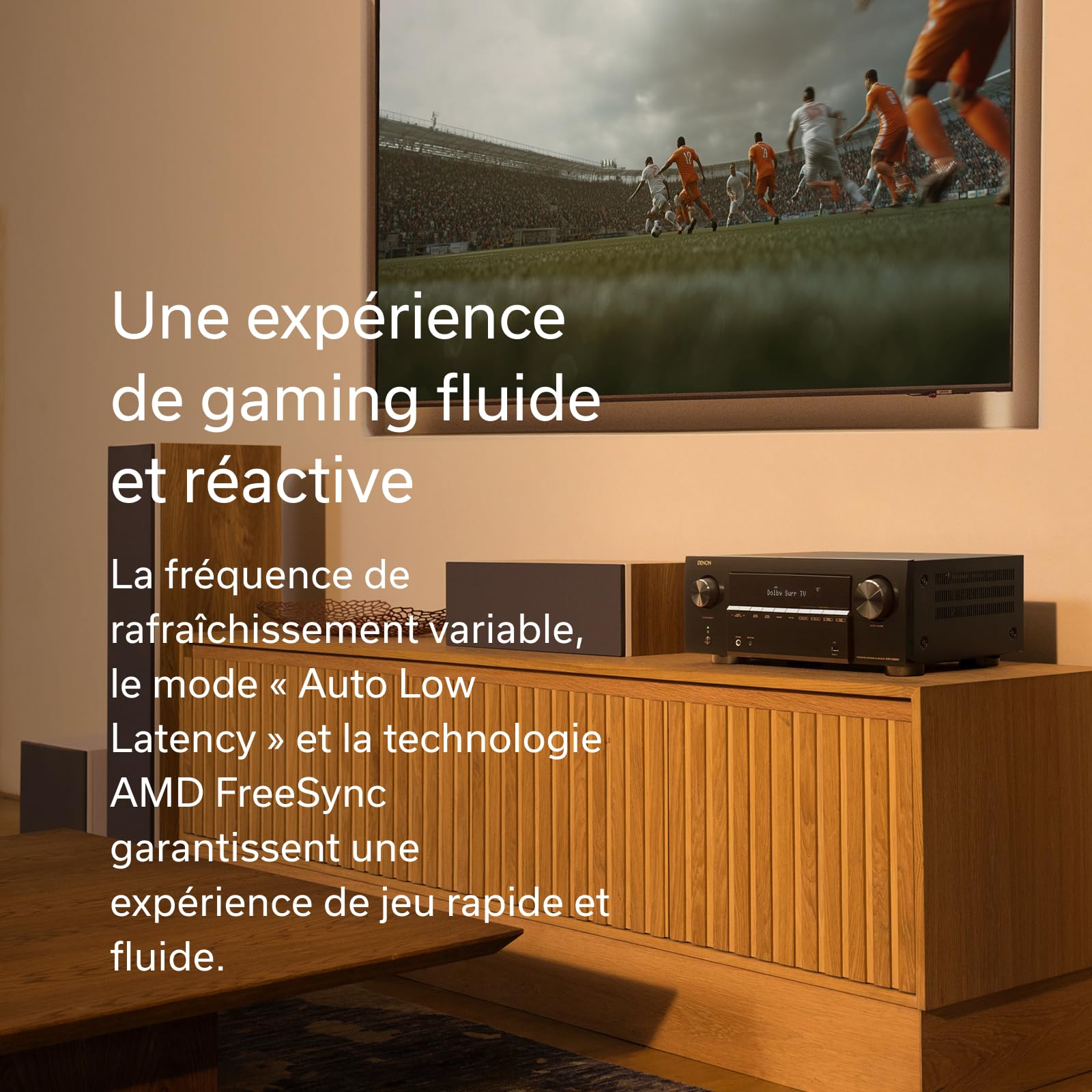 Denon AVR-X2900H Dab Amplificateur Home Cinéma 7.2 Canaux 95W avec Dolby Atmos, DTS:X, HDMI 8K, HEOS Multiroom, Wi-FI, Bluetooth, AirPlay 2, Dab+ - Noir