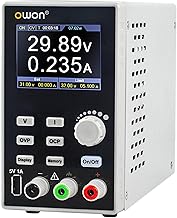 OWON SPE6102 Programmable DC Power Supply, Stabilized Power Supply, 200 W, High Power, Compact and Lightweight, 60 V 10 A, Output Resolution: 10 mV/1 mA, High Performance Low Noise Power Supply, DC