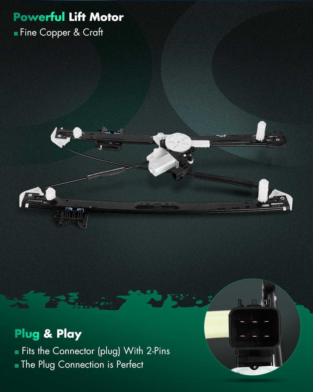 SCITOO Rear Driver Side Power Window Regulator with Motor Fit for 2014-2019 for Land Rover for Range Rover Sport,LR078871,LR078871,LR078871