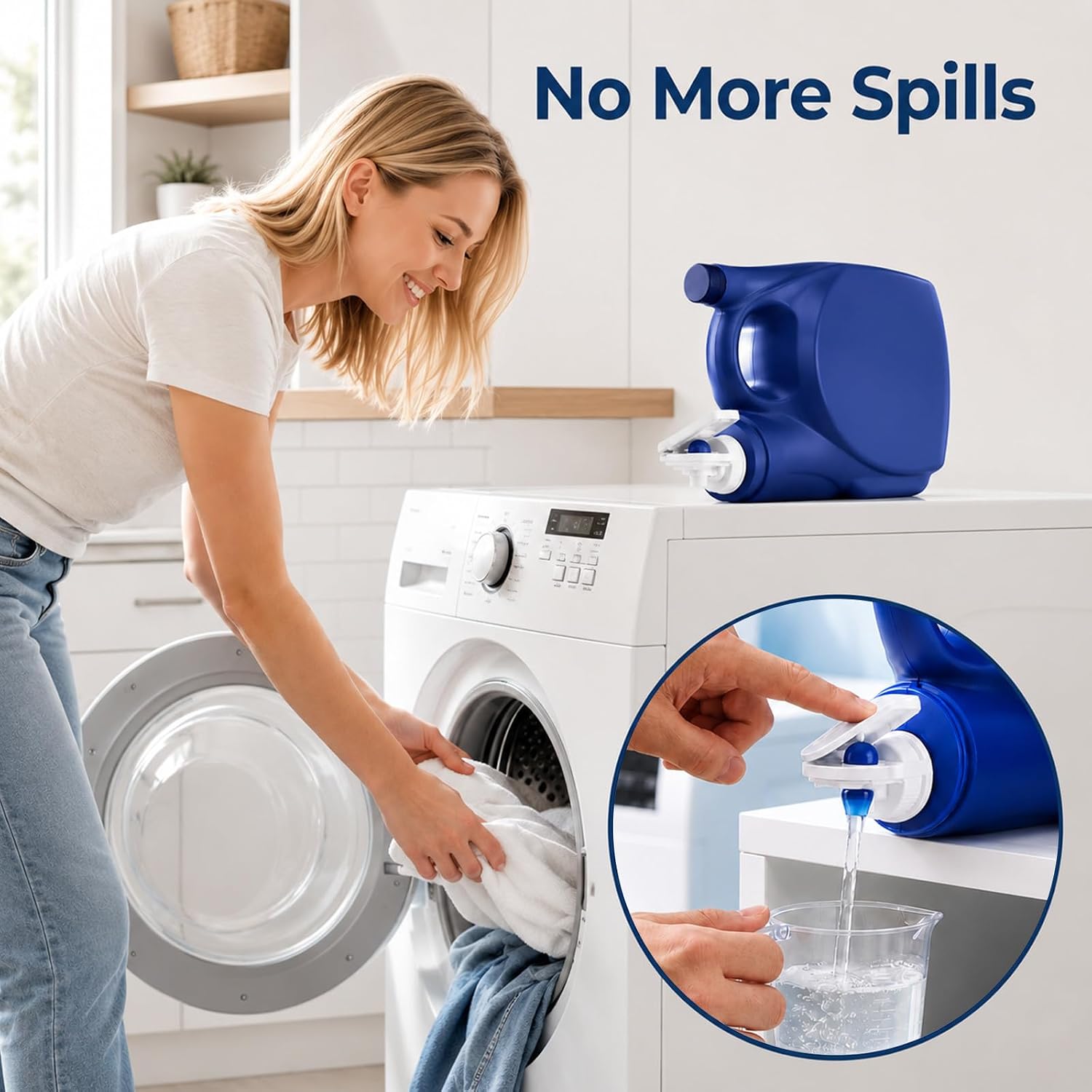 4PCS Detergent Drip Catcher Nozzle Lever Press Aid 2.7x0.98in image 4