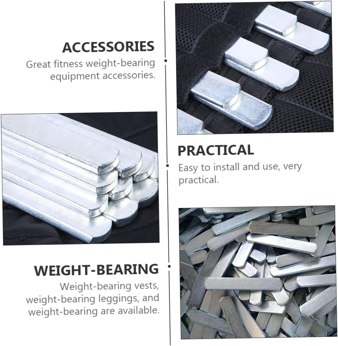 16pcs Weighted Steel Plates for Fitness Training Durable Weight Bearing Inserts for Weighted Vests Leg Guards and Arm Exercises Smooth Surface for Comfort