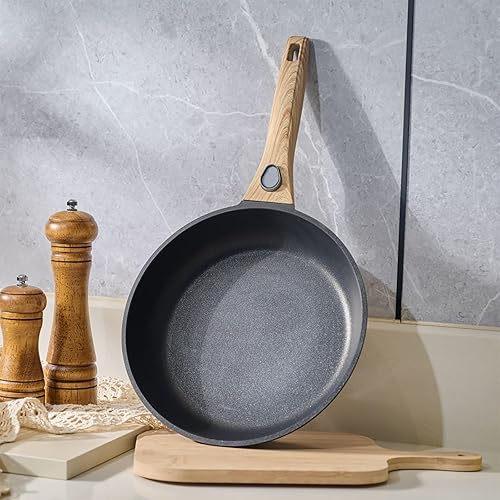 Miniatura 2 de Sartén antiadherente de 9.5 pulgadas con mango extraíble, sartén antiadherente con mango desmontable, apto para horno y lavavajillas, sartén para