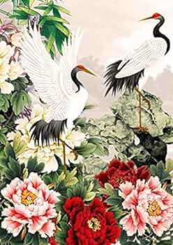 クロスステッチ　花瓶の牡丹【完成品】 クロスステッチ 花瓶の牡丹【完成品】