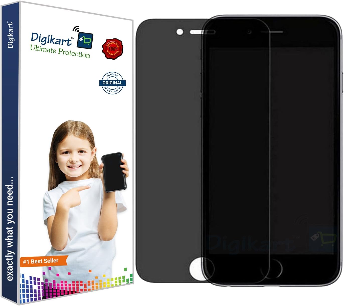 Digikart Mobile Screen Protector Privacy Tempered Glass for iPhone 6 Plus