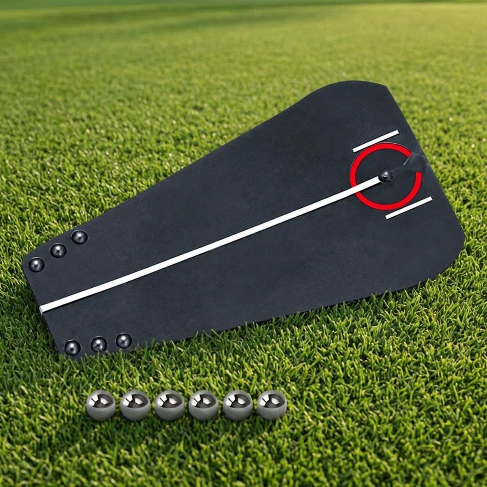 TISHITA Tavola da Pratica per il Putting con Linea di Allineamento Portatile Attrezzatura da Golf Robusto per Ufficio