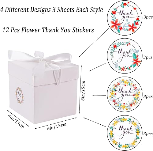 Vista 23 de Elephant-package Paquete de 12 cajas de regalo pequeñas con tapas, cajas de regalo rosas con cinta para cumpleaños, embalaje de regalo, recuerdo