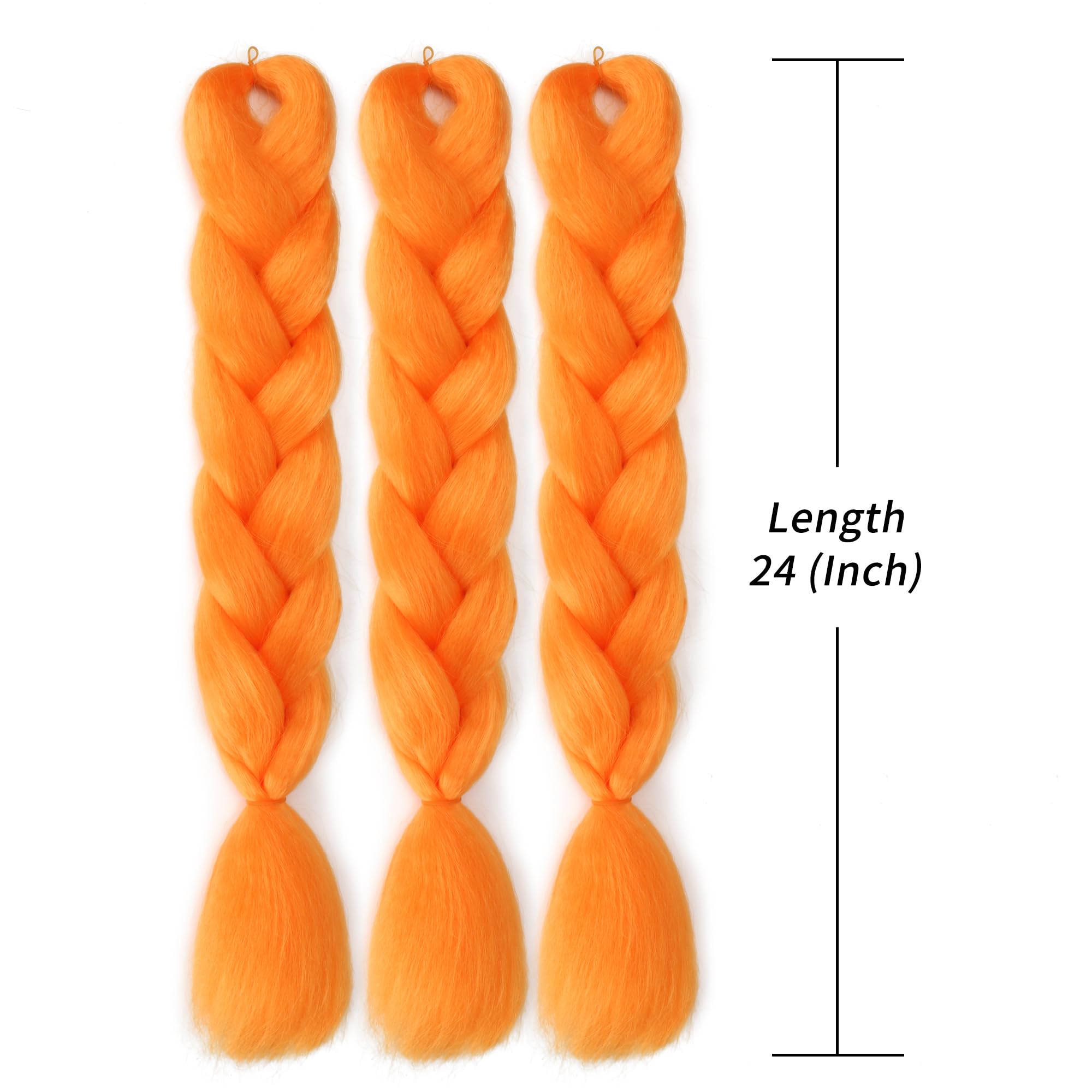 Amazon.com : Orange Braiding Hair Extensions Premium Synthetic