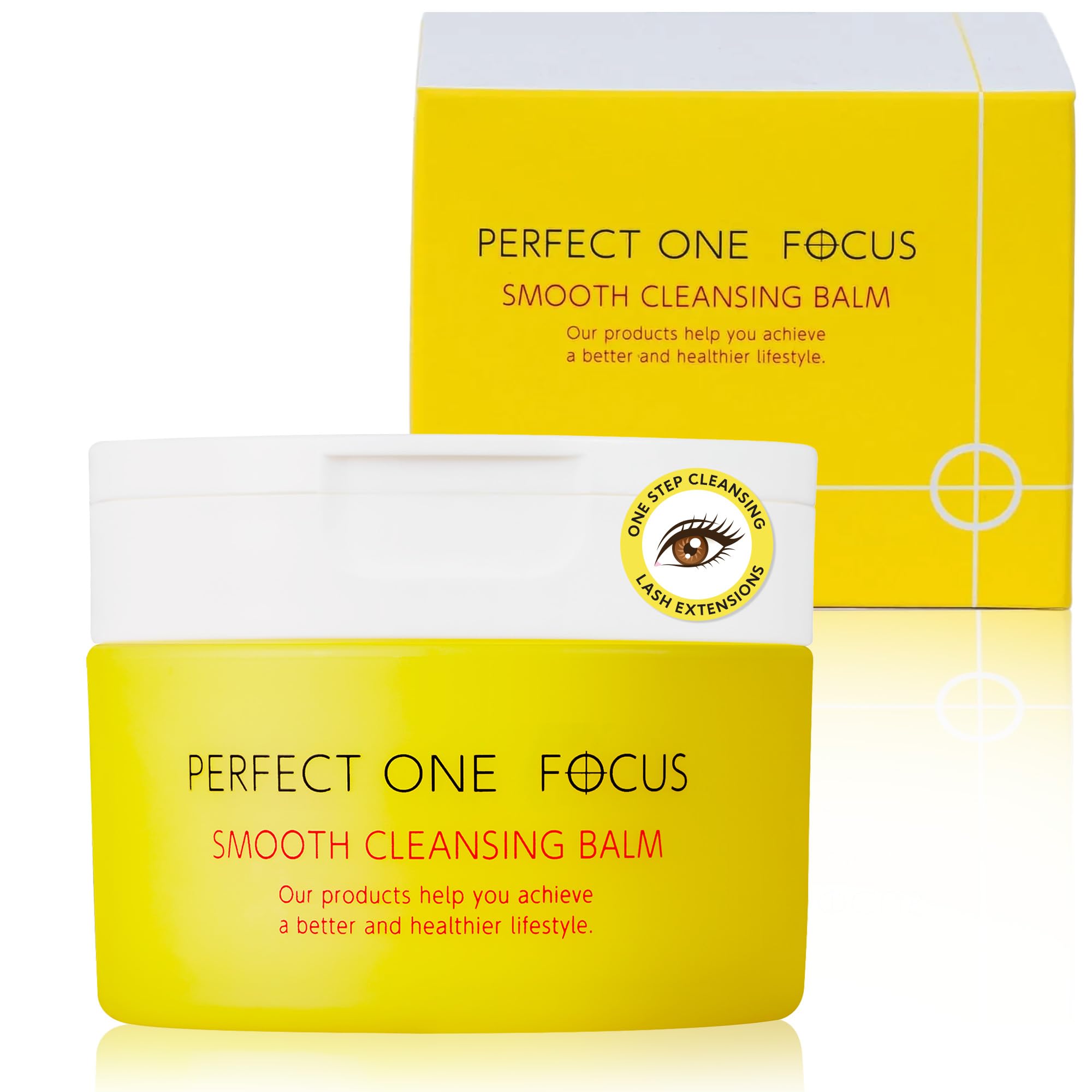 PERFECT ONE FOCUS Smooth Cleansing Balm Makeup Remover – Makeup cleansing balm that melts away makeup and impurities while moisturizing – Gentle Face Wash Balm - Great for Travel, 2.64oz(75g)