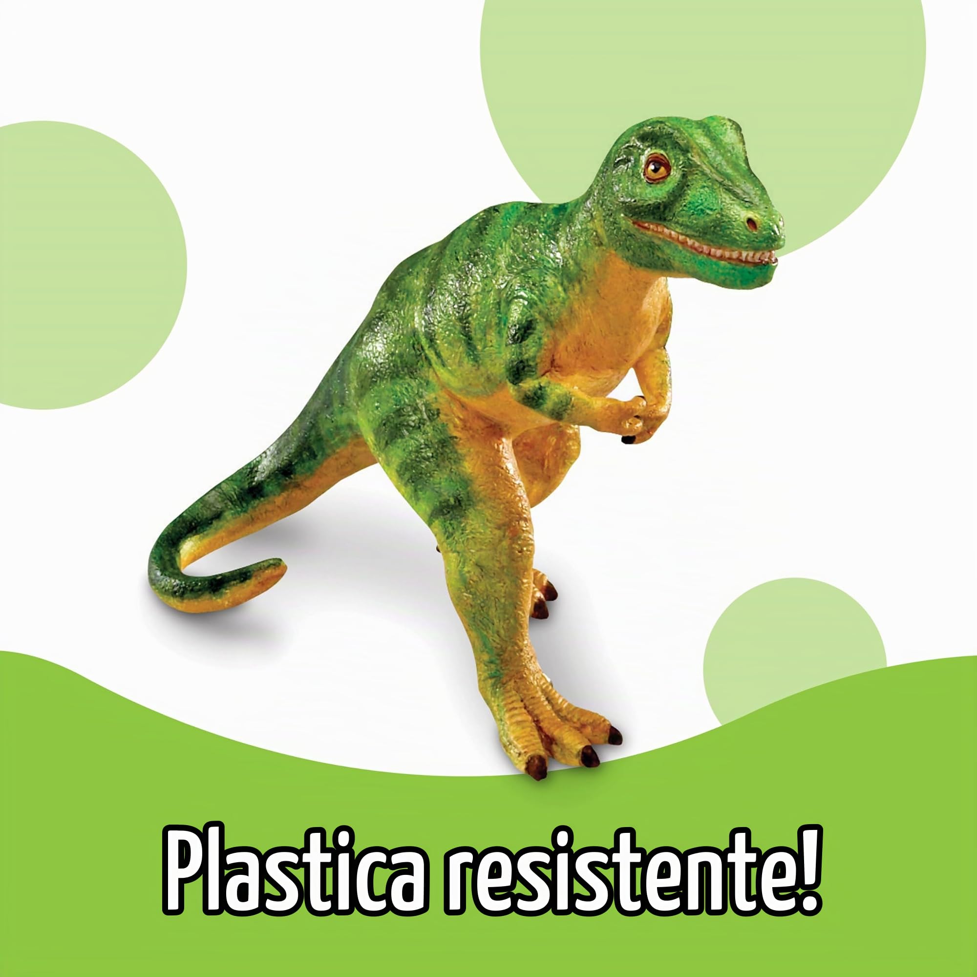 Learning Resources Dinosauri Jumbo, Dai 2 Anni, Set di 5 Figurine Realistiche, Gioco Immaginativo, Plastica Resistente, Educativo