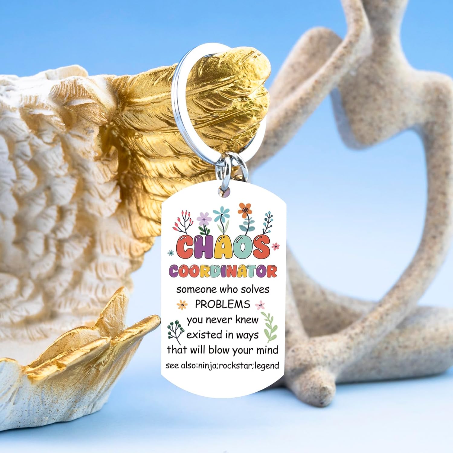 Chaos Coordinator Gifts for Women Appreciation Gifts for Boss Lady Employee Coworkers Thank You Keychain for Assistant Teacher Nurse Birthday Christmas Gift Boss Day Gift - Image 5