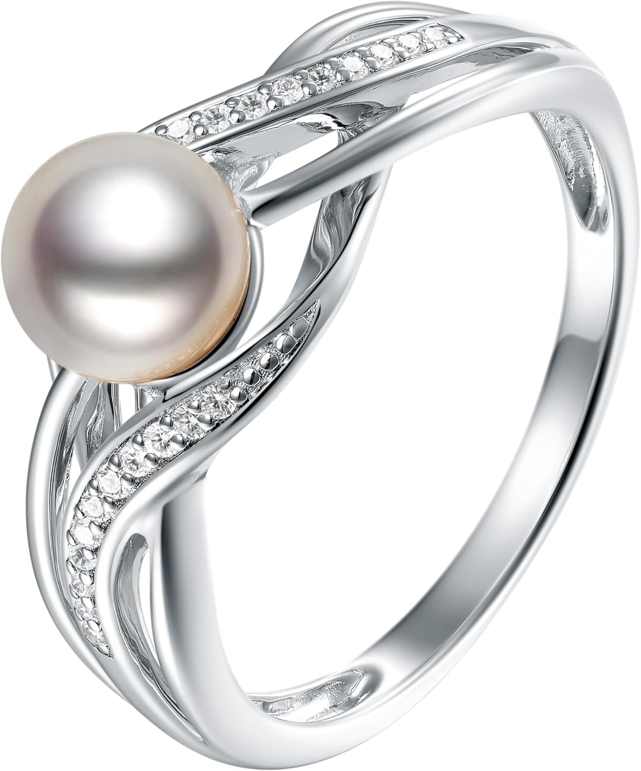 Oval Cut Gemstone Birthstone Interwoven Promise Ring in 925 Sterling Silver | Birthstone Jewelry for Woman, Elegant Jewelry for Women, Birthday Day Rings