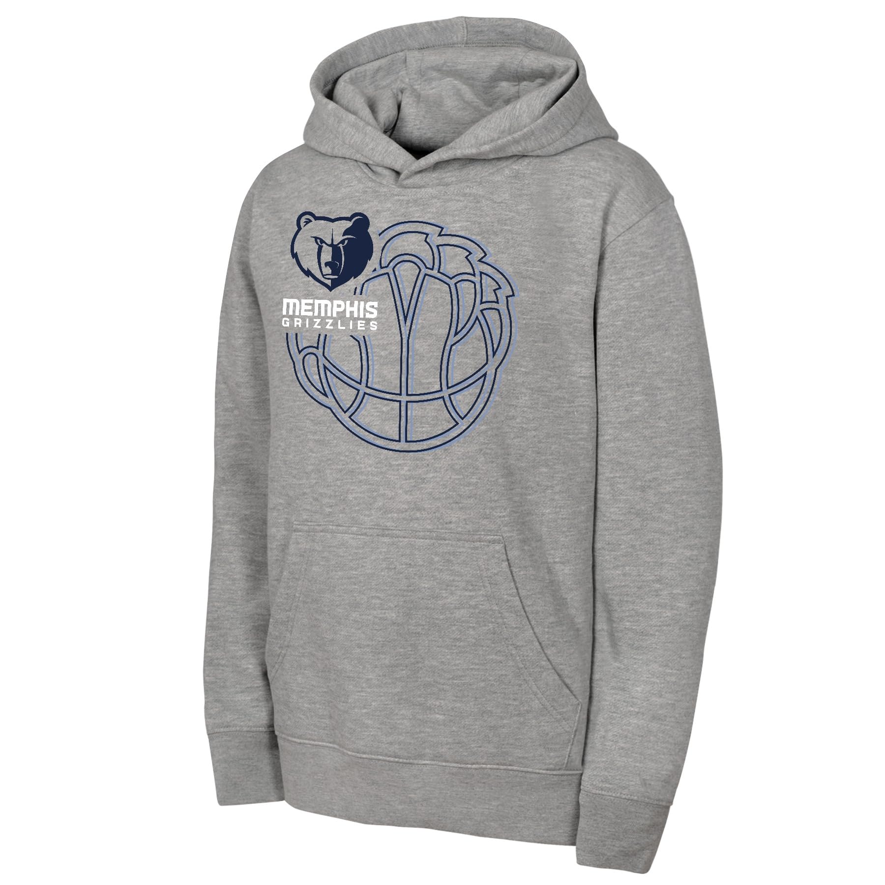 NBA Memphis Grizzlies Heather Grey Fleece Hoodie