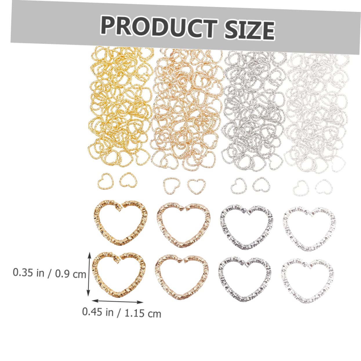 TEHAUX 640piezas Abalorios Forma De y Aros Abiertos Para Joyería Accesorios De Manualidades Para y Pendientes
