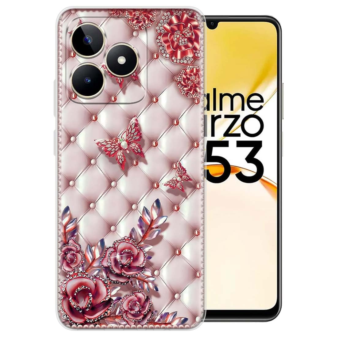 Fashionury Soft Silicon Slimfit Back Cover for Realme Narzo N53 Stylish Printed Back Cover for Realme Narzo N53 -D1088 (B0C77QFDWM) Amazon Price History, Amazon Price Tracker