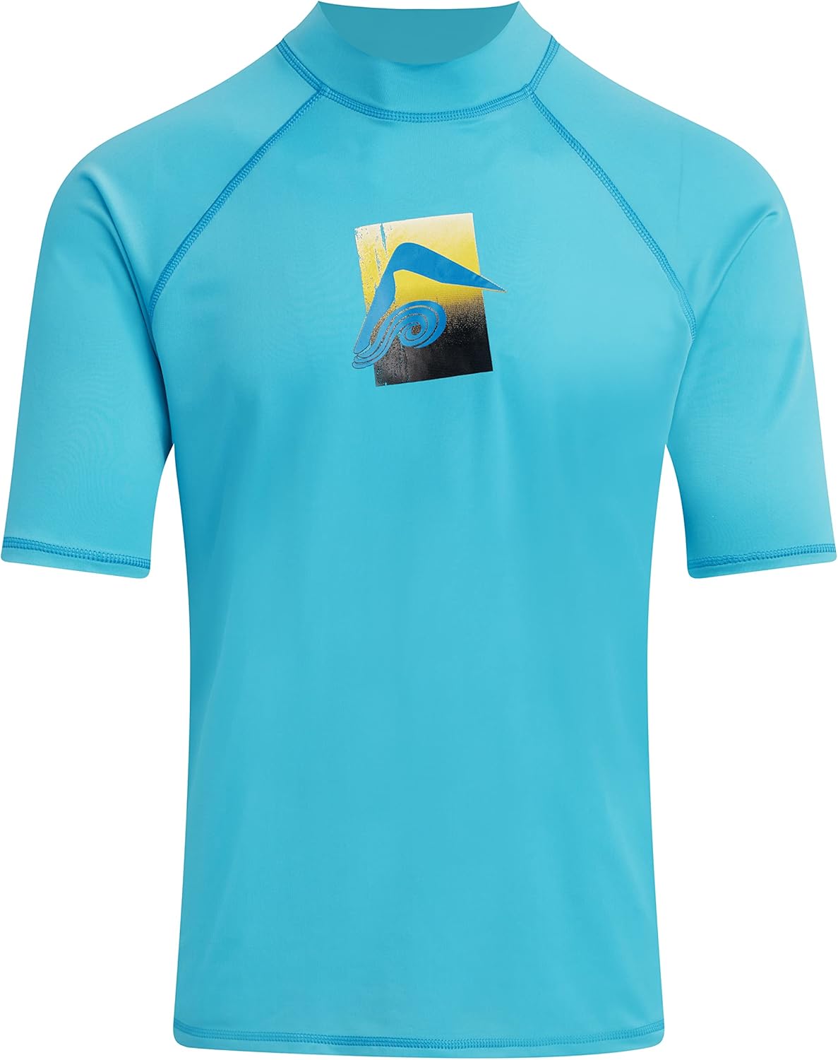 Kanu Surf Men's Abacos Rashguard UPF 50+ Sun Protection Swim Shirts Rash Guard