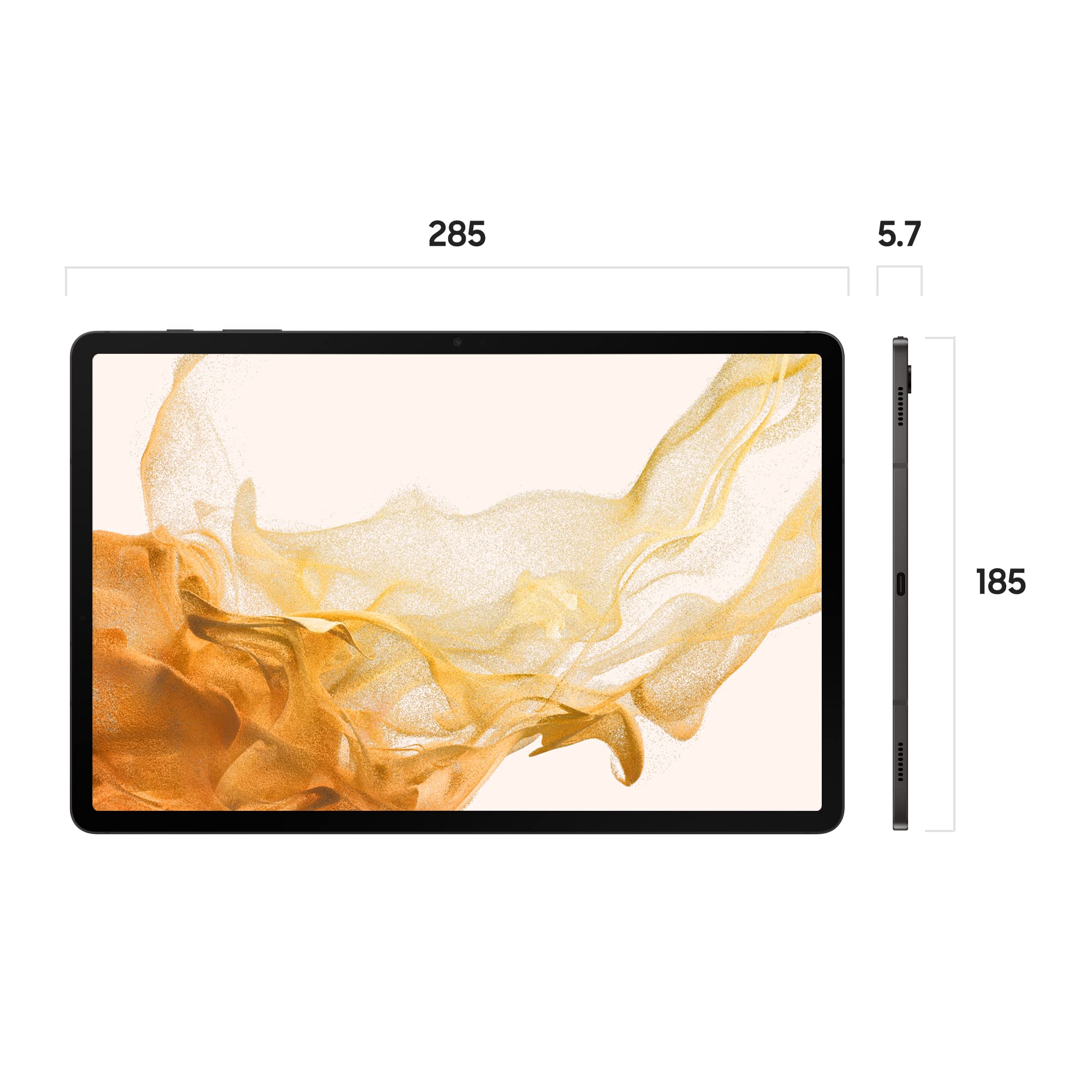 Samsung Galaxy Tab S8+ 5G 12.4 Inch 256GB Grey 3 Year