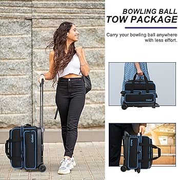 Amazon.co.jp: Goloni ダブルローラー 2 ボウリングボールバッグ