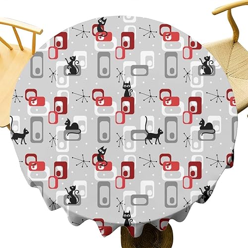 Miniatura 13 de Mantel floral retro de los años 70, decoración de fiesta de cumpleaños, mantel de plástico lavable para comedor, cocina, decoración de fiesta de