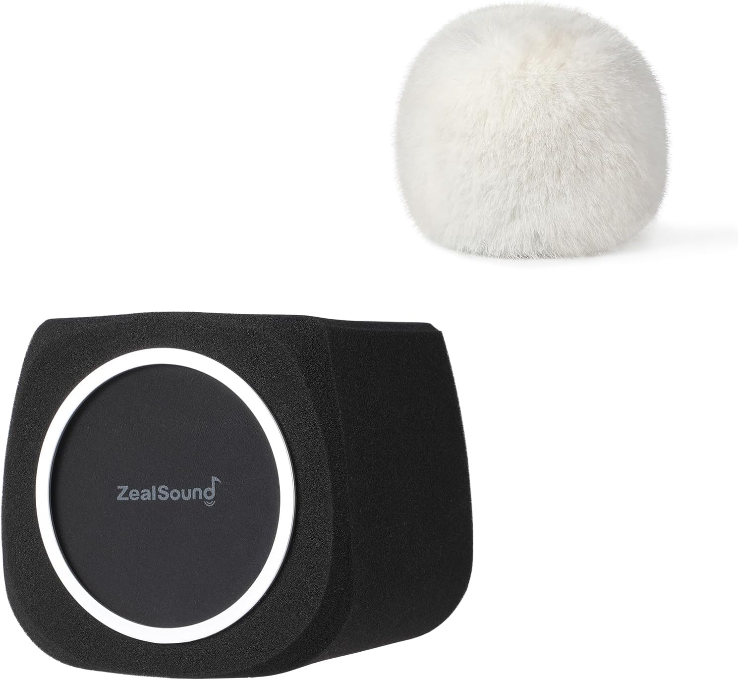 ZealSound Microphone Furry Windscreen d65w Bundle and Isolation Shield ws18
