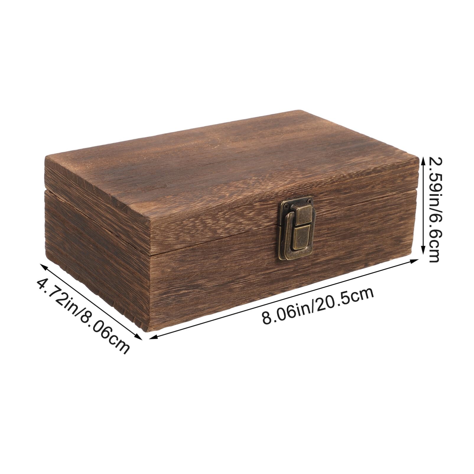EXCEART Scatola in Legno per Timbri e Sigilli, Scomparti, Colore caffè