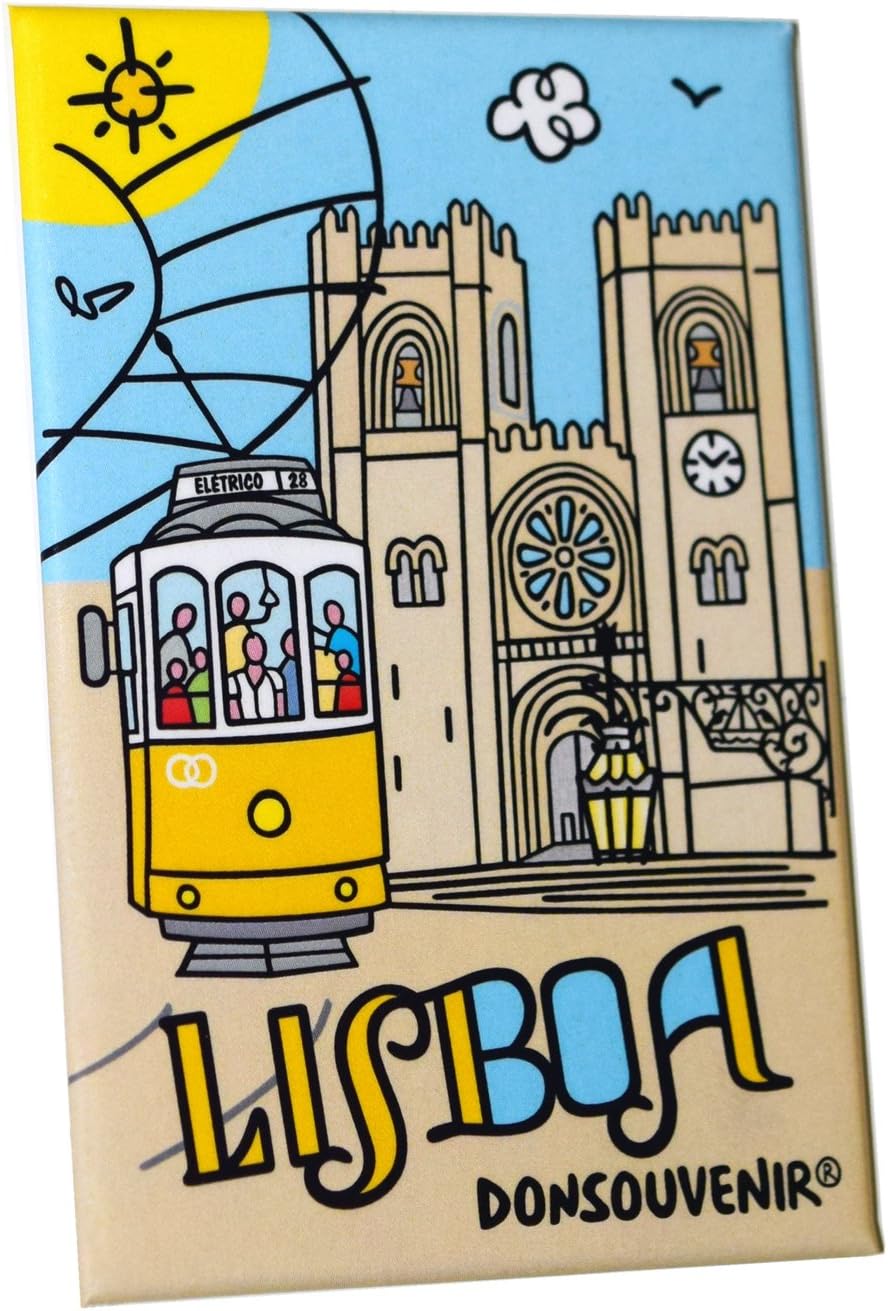 MAGNET LISBON/LISBOA. MODEL: "TRAM ELÉTRICO & LA SÉ". DONSOUVENIR.