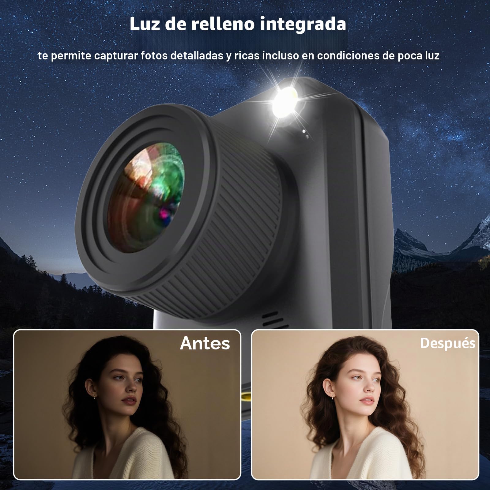 Cámara de lapso de tiempo 4K, 3200 W, IP66, resistente al agua, con batería de 6 meses, tarjeta TF de 64 GB, pantalla basculante de 2 pulgadas, grabación macro, para registrar trabajos de construcción