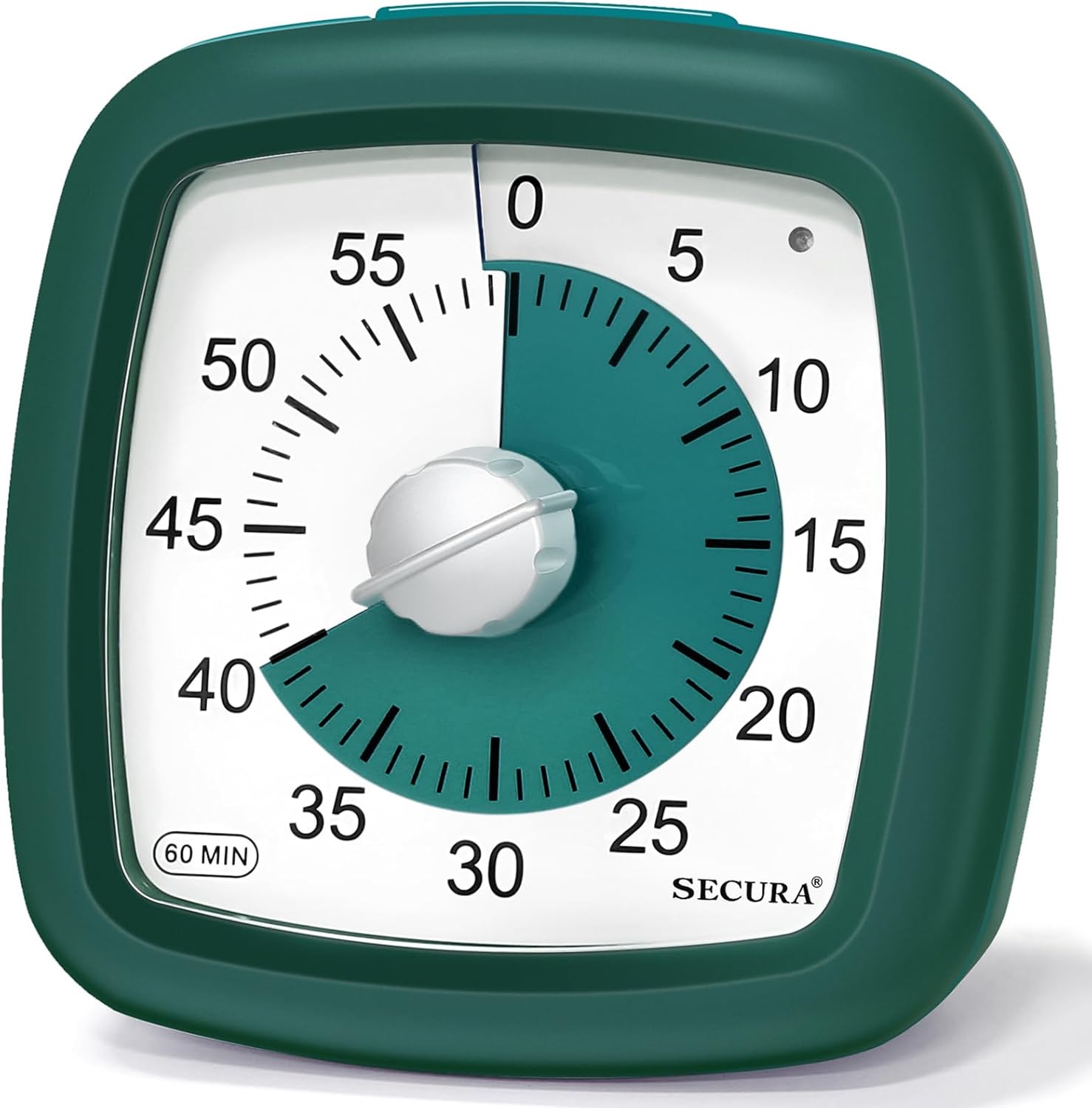 Secura 60Minute Visual Timer, Silent Study Timer for Kids and Adults