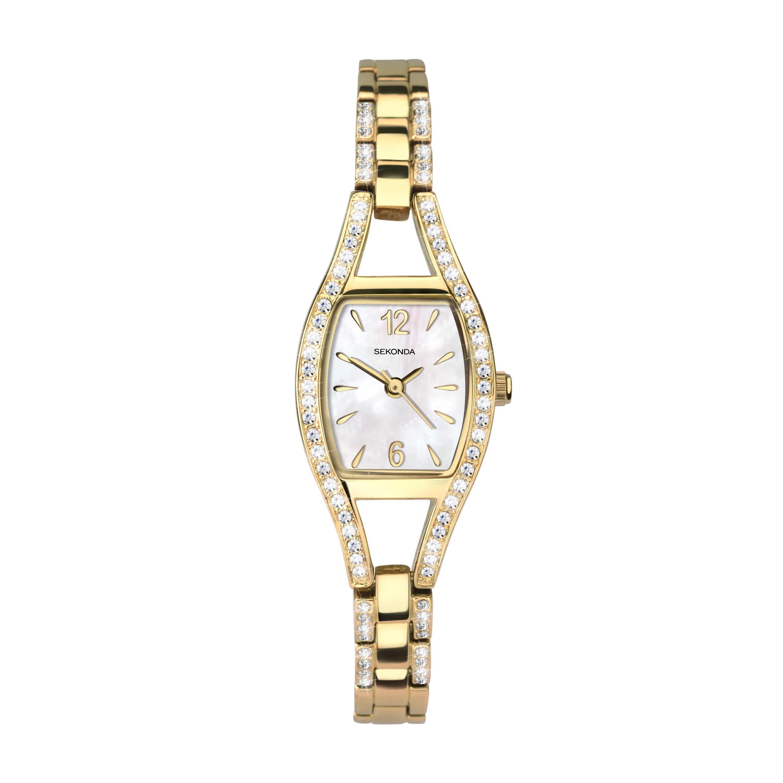 Eleanor Womens 20mm Analogue Classic Quartz Watch with Gold Alloy Strap