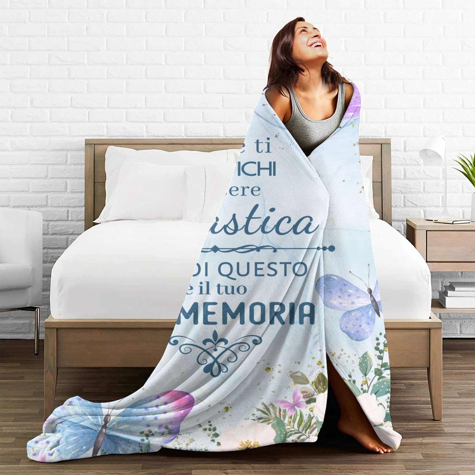 Coperta Pile 10° Compleanno Bambina 150x130cm - Rosa Con Frasi Speciali, Morbida E Leggera