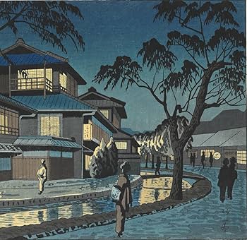 Amazon.co.jp: 額装 浅野竹二（19001998） 木版画 TA18 木屋町