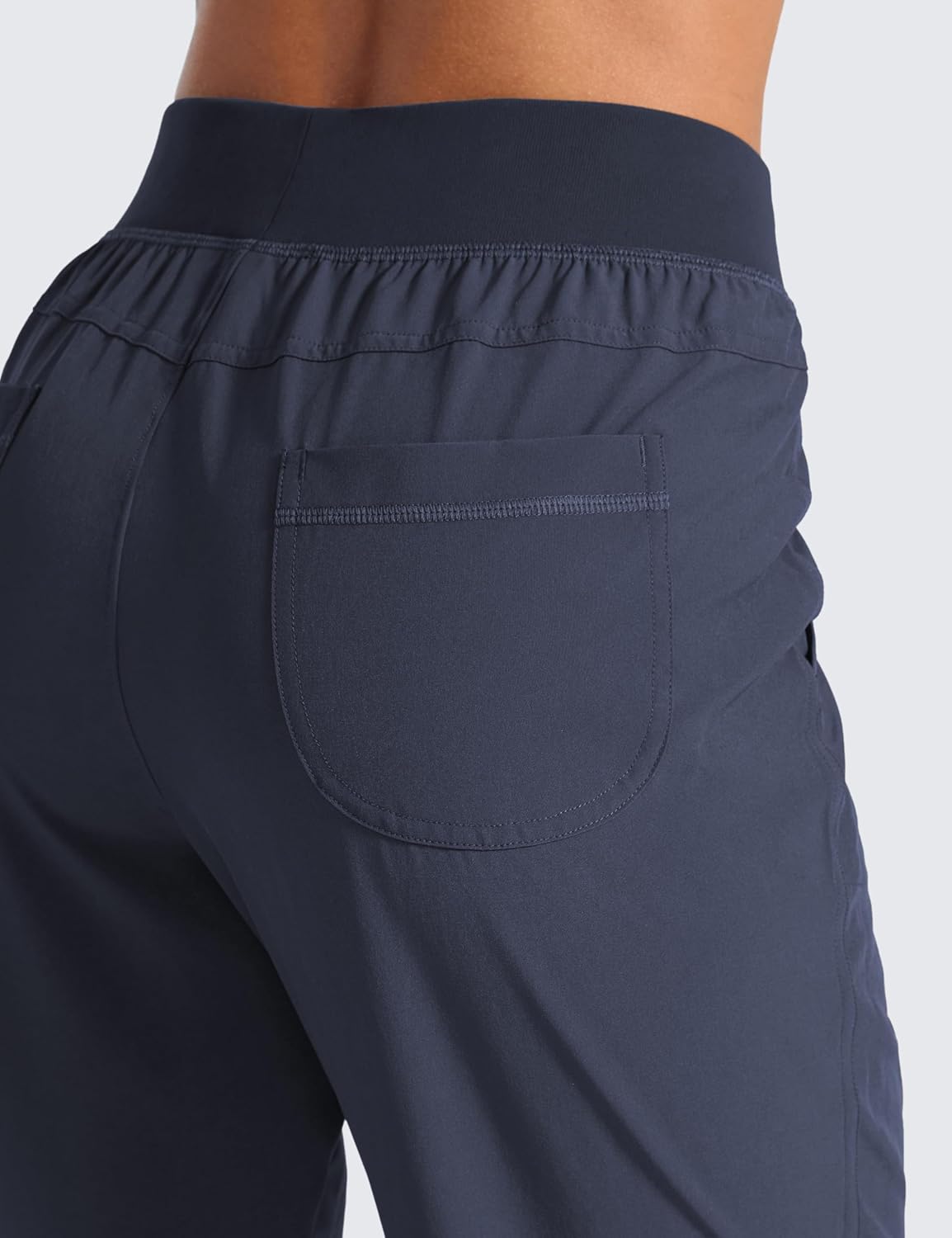 CRZ YOGA Women's Lightweight Workout Joggers 27.5" - Travel Casual Outdoor Running Athletic Track Hiking Pants with Pockets - Image 5