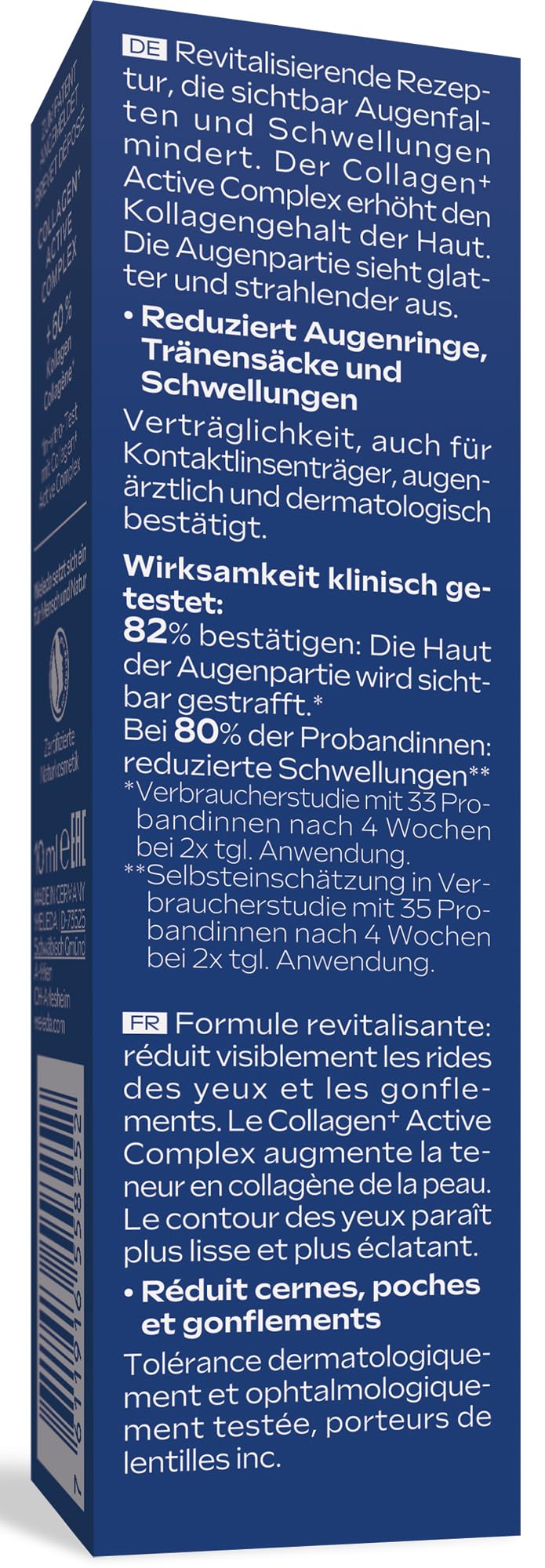 WELEDA Bio Anti Falten Augenpflege & Lippenpflege Blauer Enzian & Edelweiß - Naturkosmetik Augencreme/Lippencreme mindert tiefe Falten, Augenringe, Tränensäcke & Schwellungen (vegan, 10ml)