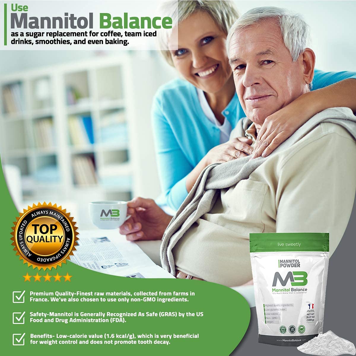 Buy The Original Mannitol Balance Mannitol Powder Sugar Alternative