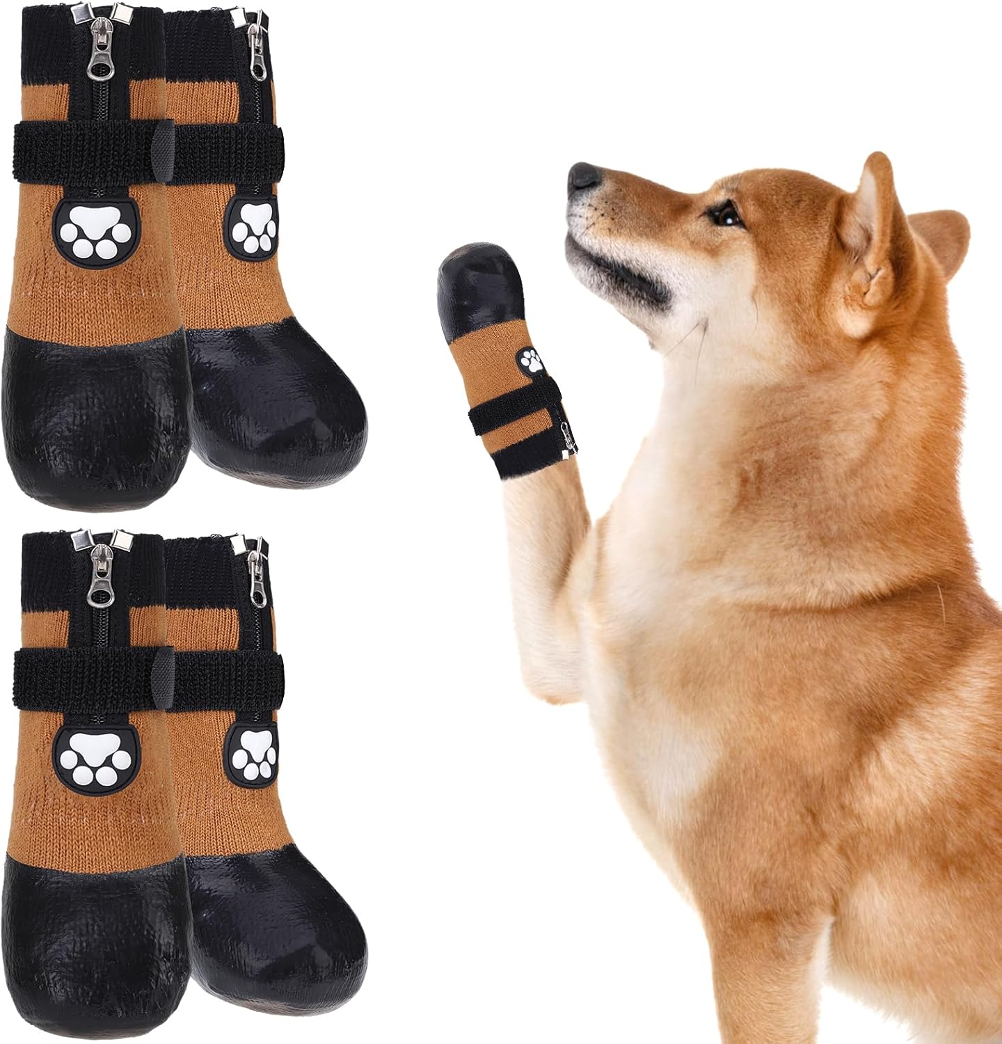 VKPETFR Dog Boots, Waterproof Dog Socks for Hot Pavement