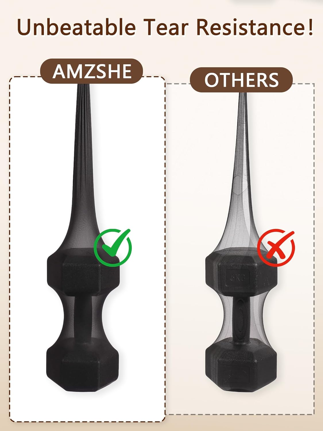 Indestructible Rip Resistant Tights for Women Sheer Black Control Top Pantyhose with Reinforced Toes - Image 2