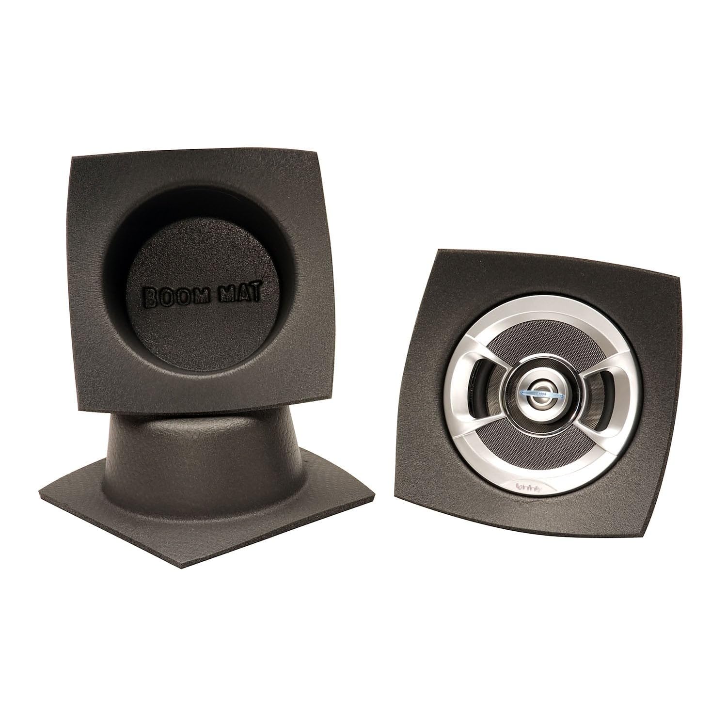Design Engineering 050321 Boom Mat Speaker Baffles, 5.25" Round Slim (Pack
