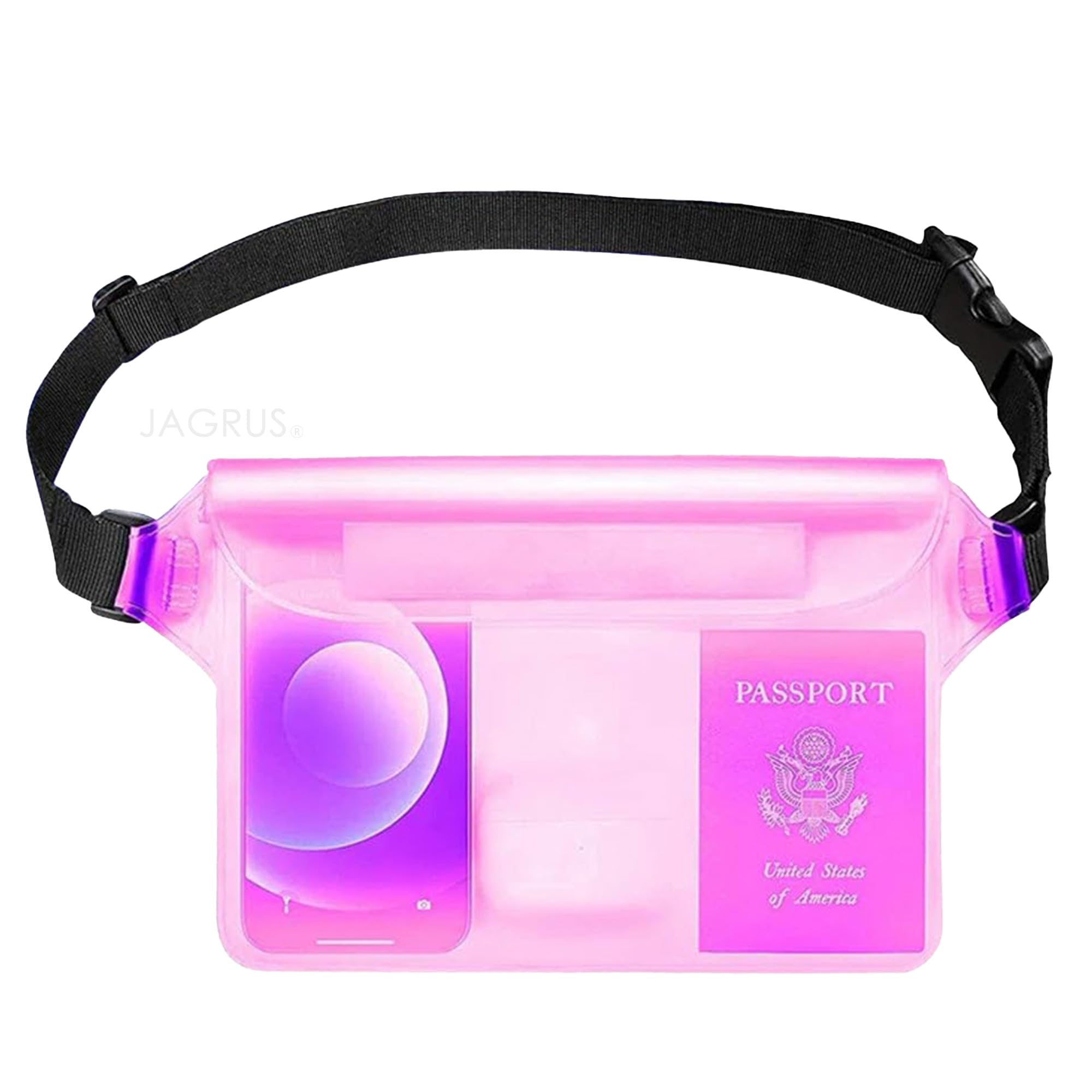 Maxbell Waterproof Waist Bag for Men| Travel Pouch for Travelling| Passport Holder for Men | Fanny Pack for Men | Waterproof Sling Bag for Men | Small Travel Bag- Pink (B0CBV5ZDHK) Amazon Price History, Amazon Price Tracker
