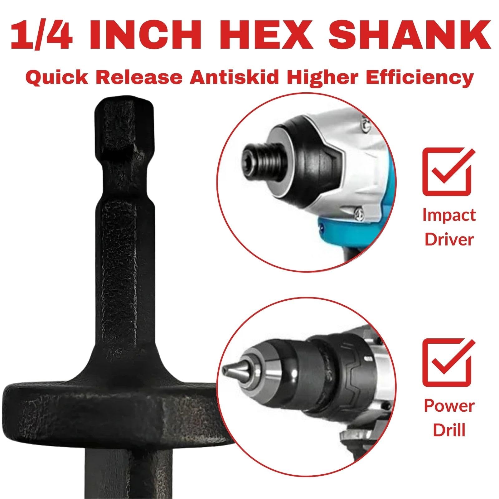 Jadeshay Espansore per Tubi,5 in 1 Punte per Trapano Multifunzione HVAC Strumento di Espansione per Tubi in Rame per Condizionatore d'aria y Espansore, Dimensioni 1/4" 3/8" 1/2" 5/8" 3/4"
