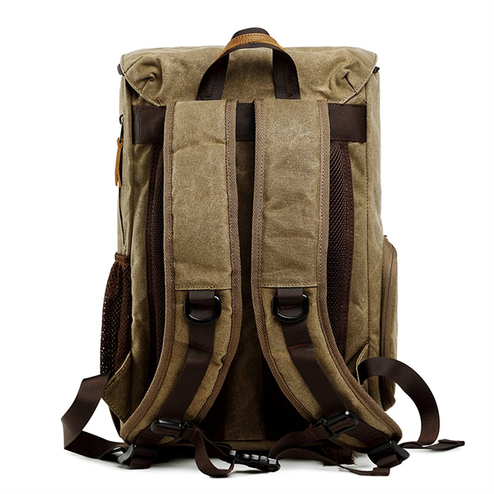Fotorucksack Kamerarucksack Kameratasche Kamera-Rucksack Canvas DSLR Kamera-Beutel Mens-Freizeit-Weinlese-beiläufigen Geschäfts Rucksack Wandern Reisen Daypack für DSLR Kamera und Zubehör