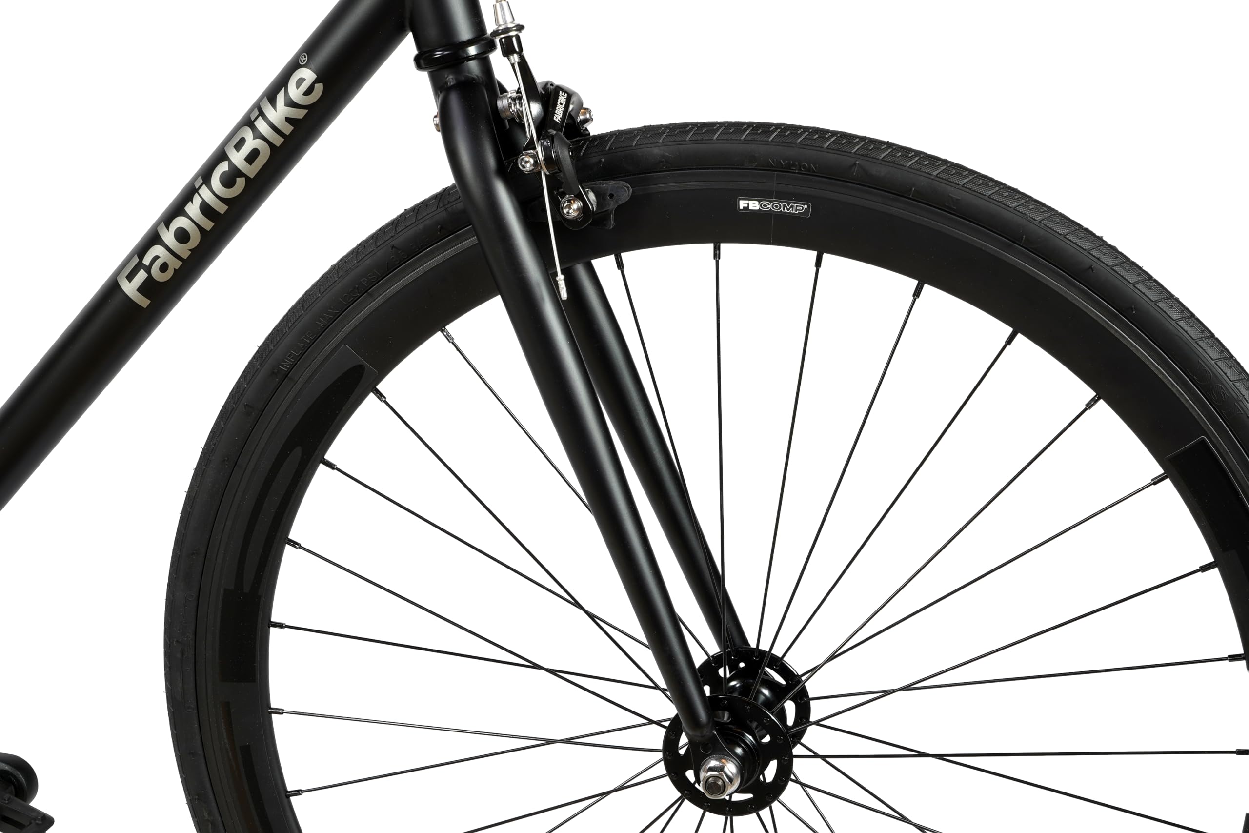Bicicleta Fabric Bike – Original Collection, Hi-Ten de acero negro, Fixed Gear, Single Speed, Urban Commuter, 8 colores y 3 Tamaños, 10 kg
