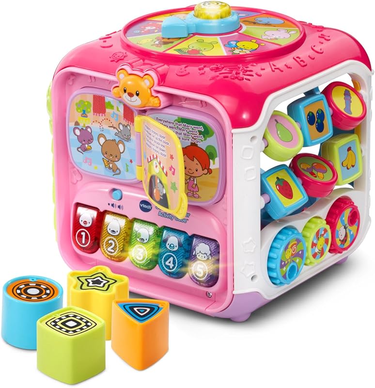 Sort and Discover Activity Cube (Frustration Free Packaging), Pink