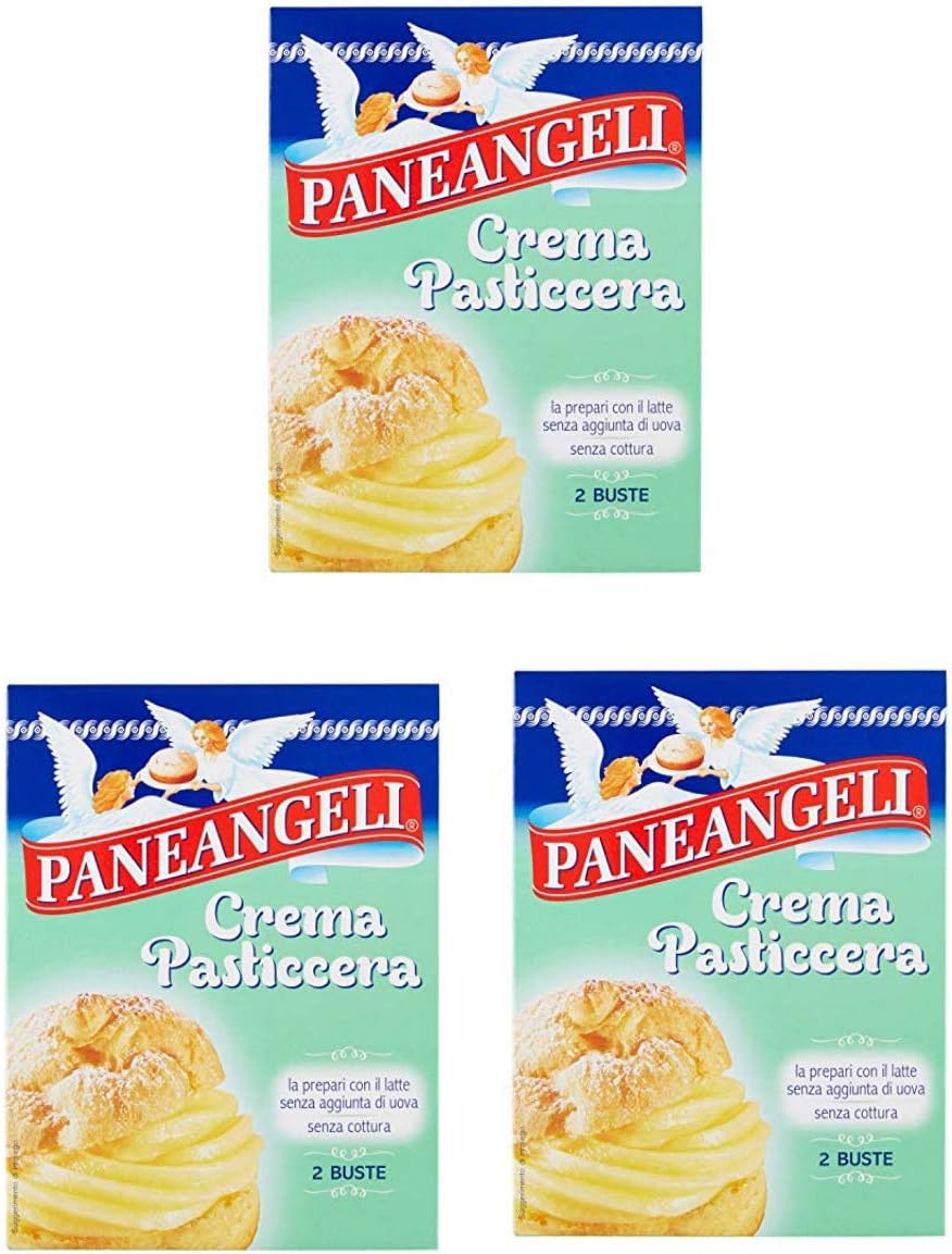 Paneangeli Crema Pasticcera Pastry Cream Powder Mix 5.29oz 150g, Pack of 3